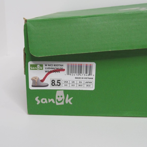 SANUK NICE BOOTAH WOMEN'S ANKLE BOOTS SZ 8.5 - Picture 8 of 8